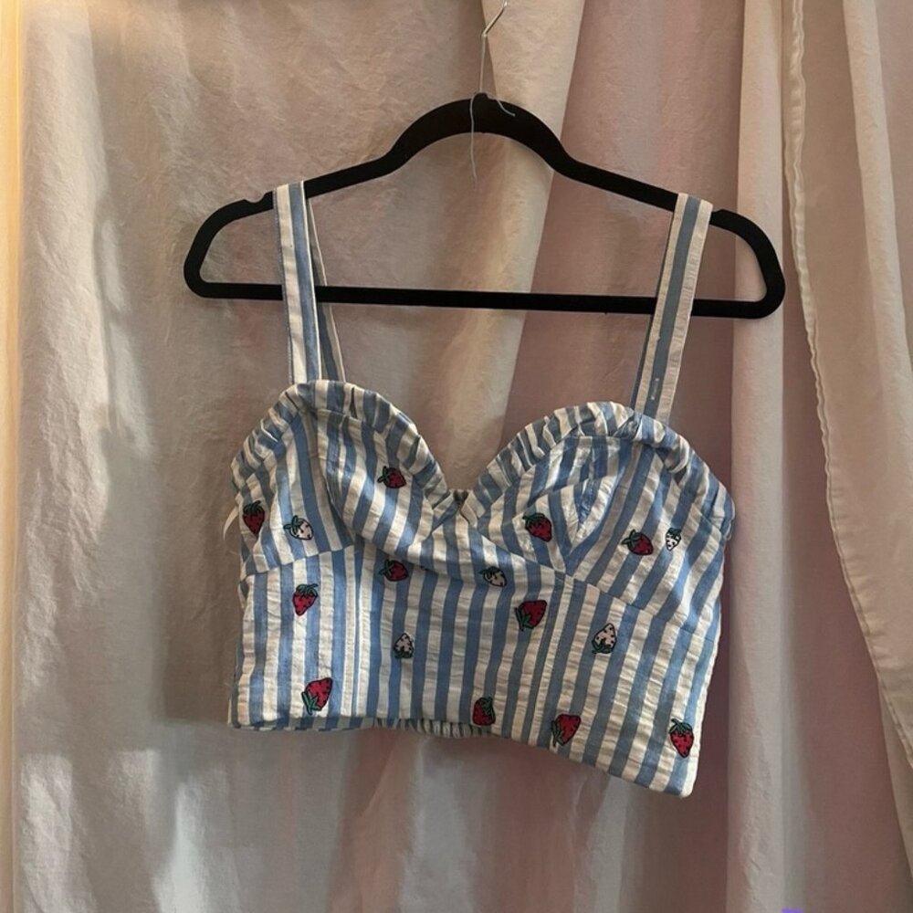 Strawberry Crop Top